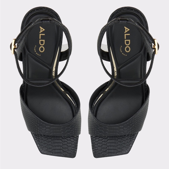 ✨ NEW | Aldo | Black Strappy Stiletto sandals - Picture 6 of 8